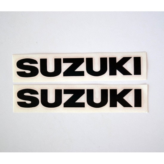Αυτοκόλλητα QTR Suzuki μαύρα 16 x 2,5 εκ. (2 τεμ)