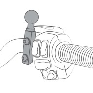 Χαμηλή (κάτω) βάση μακρυά U RAM-MOUNT με μπίλια