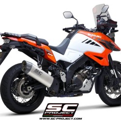 Τελικό εξάτμισης SC-Project Adventure Suzuki V-Strom 1050 XT τιτάνιο - carbon 