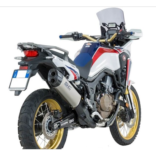 Τελικό εξάτμισης SC-Project Adventure Honda CRF 1000L Africa Twin τιτάνιο-carbon