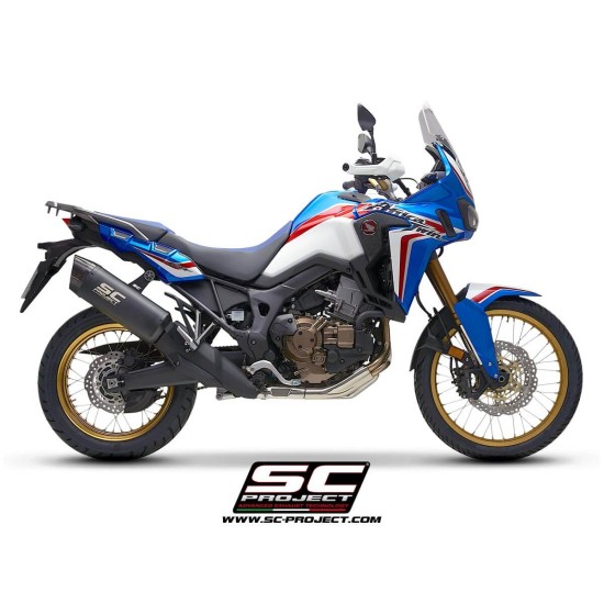 Τελικό εξάτμισης SC-Project Adventure Honda CRF 1000L Africa Twin μαύρο ματ-carbon