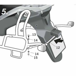 Βάσεις πλαϊνών βαλιτσών SHAD Side Master Suzuki DL 650 V-Strom -11