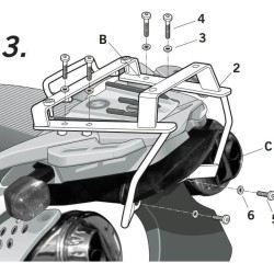 Βάση topcase SHAD BMW F 650 GS/Dakar -07