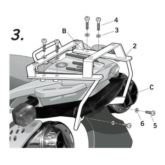 Βάση topcase SHAD BMW G 650 GS