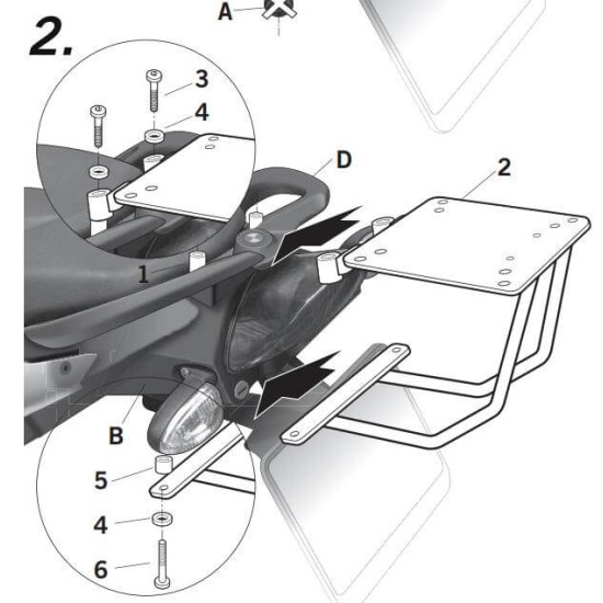 Βάση topcase SHAD BMW F 800 ST -12