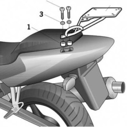 Βάση topcase SHAD Honda CBR 600 F -08