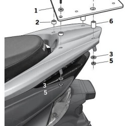 Βάση topcase SHAD Honda Vision 110-125