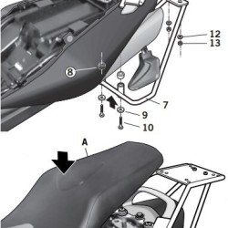 Βάση topcase SHAD Suzuki GSR 600