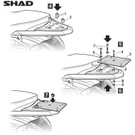 Βάση topcase SHAD Piaggio Liberty 50-125 05-