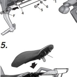 Βάση topcase SHAD Yamaha FZ1 Fazer 1000 06-15