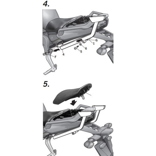 Βάση topcase SHAD Yamaha FZ1 Fazer 1000 06-15