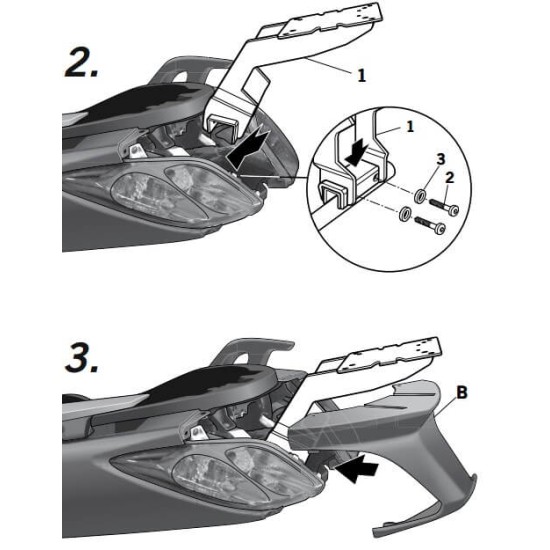 Βάση topcase SHAD Yamaha X-Max 250 10-13