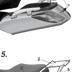 Βάση topcase SHAD Yamaha X-Max 250 -09