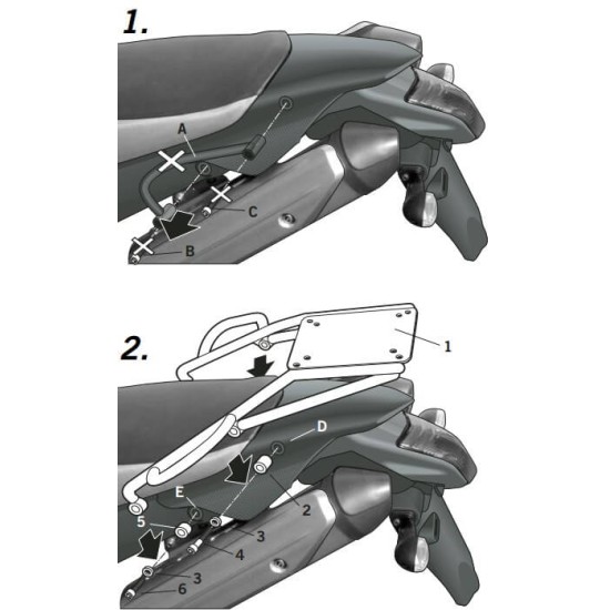 Βάση topcase SHAD Yamaha XT 660 X / R