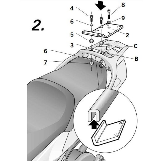 Βάση topcase SHAD Yamaha FJR 1300 -05