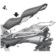 Βάση topcase SHAD Yamaha FZ6 Fazer 04-12