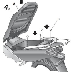 Βάση topcase SHAD Yamaha T-MAX 500 -07