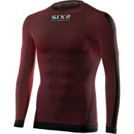 Ισοθερμική μπλούζα 4 εποχών SIX2 TS2 thermo carbon (1ου επιπέδου) σκούρο κόκκινο