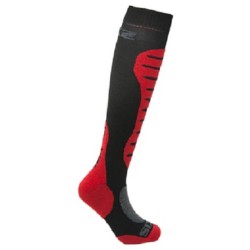Κάλτσες SIX2 carbon merino μακριές κόκκινες