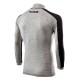 Ισοθερμική μπλούζα ζιβάγκο SIX2 TS4 PLUS Merino Wool windshell carbon  (1ου επιπέδου)