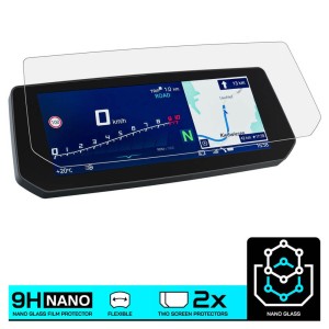 Nano glass για προστασία οργάνων BMW K 1600 GT/GTL/B/Grand America 22- (σετ 2 ultra clear)