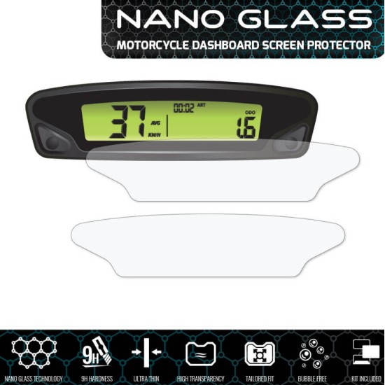 Nano glass για προστασία TFT οθόνης KTM 690 Enduro/R 19-20 (σετ 2 ultra clear)