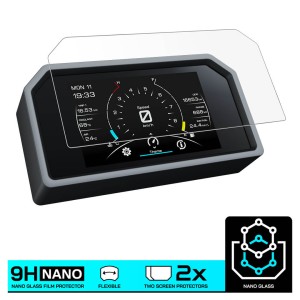 Nano glass για προστασία οργάνων Yamaha Tracer 9 GT+ (σετ 2 ultra clear)
