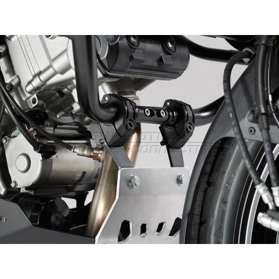 Ποδιά κινητήρα SW-Motech Suzuki DL 1000 V-Strom/XT 14- μαύρο-ασημί (με κάγκελα)