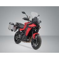 Σετ βάσεων και βαλιτσών SW-Motech TRAX ADV 37/37 lt. Yamaha Tracer 9/GT/GT+ ασημί
