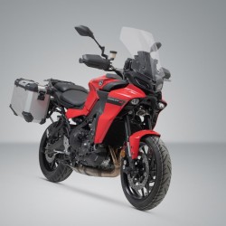 Σετ βάσεων και βαλιτσών SW-Motech TRAX ADV 37/37 lt. Yamaha Tracer 9/GT/GT+ ασημί