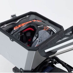 Σετ βάσης και βαλίτσας topcase SW-Motech TRAX ADV Honda NT 1100 ασημί
