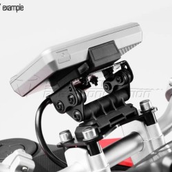 Βάση GPS SW-Motech Quick-Lock στην τιμονόπλακα BMW R 1200 GS -07