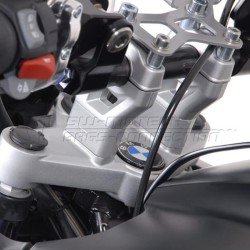 Αποστάτες τιμονιού 30 χιλ. SW-Motech BMW R 1200 GS/Adv. 08-12 ασημί