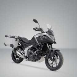 Σετ βάσεων και βαλιτσών SW-Motech TRAX ADV 45 lt. Honda NC 750 X 21- ασημί