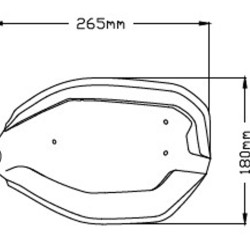 Επεκτάσεις εργοστασιακών χουφτών Puig Yamaha Tenere 700 μαύρες