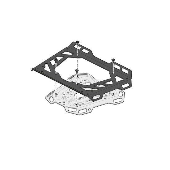 Βάση topcase SW-Motech ADVENTURE-RACK BENELLI TRK 502 X μαύρη