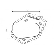 Επέκταση βάσης πλαϊνού σταντ SW-Motech BMW R 1200 GS LC 13-