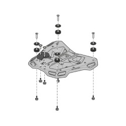 Βάση topcase SW-Motech STREET-RACK Yamaha XJR 1300 06-