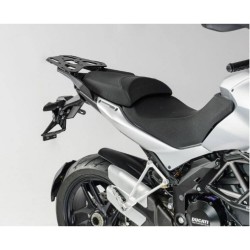 Σετ βάσεων και βαλιτσών SW-Motech TRAX ADV 37 lt. Ducati Multistrada 1200/S -14 ασημί