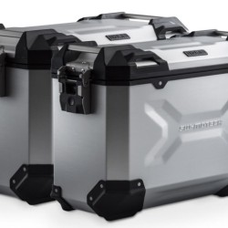 Σετ βάσεων και βαλιτσών SW-Motech TRAX ADV Moto Guzzi V85 TT 24- ασημί