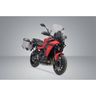 Σετ βάσεων και βαλιτσών SW-Motech TRAX ADV 45/45 lt. Yamaha Tracer 9 ασημί