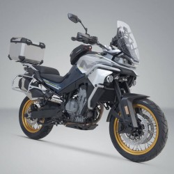 Σετ βάσης και βαλίτσας topcase SW-Motech TRAX ADV CFMoto 800MT ασημί