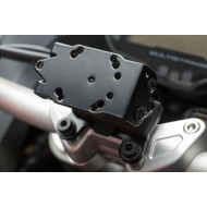 Βάση GPS SW-Motech Quick-Lock στην τιμονόπλακα Ducati Multistrada 950/1200 Enduro