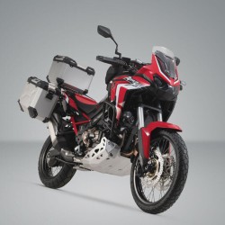 Ολοκληρωμένο σετ βάσεων και βαλιτσών SW-Motech TRAX ADV Honda CRF 1100L Africa Twin -21 ασημί