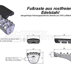 Αναδιπλούμενα μαρσπιέ SW-Motech ION Moto Guzzi V100 Mandello/S