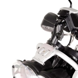 Βάση GPS SW-Motech πάνω από τα όργανα BMW R 1200 GS 08-12