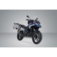 Σετ βάσεων και βαλιτσών SW-Motech TRAX ADV 37LT. BMW R 1300 GS ασημί