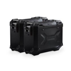 Σετ βάσεων και βαλιτσών SW-Motech TRAX ADV Kawasaki KLE 500/SE 26- μαύρο (για εξάτμιση akrapovic)