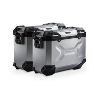 Σετ βάσεων και βαλιτσών SW-Motech TRAX ADV 37/37 lt. Yamaha Tracer 9/GT/GT+ ασημί