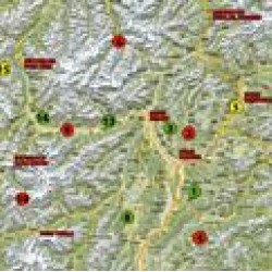 Αδιάβροχος χάρτης-οδηγός με περάσματα Ιταλίας Motoroute n.2